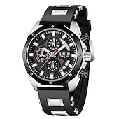 cheap Quartz Watches-LIGE Mens Watch Quartz Watches for Men Steel Band Men&#039;s Analog Quartz Multifunctional Sports Wristwatch Men Date Business Casual Waterproof Quartz Watch