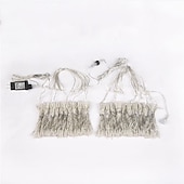 abordables Guirlandes lumineuses à brancher-Guirlande lumineuse à LED pour rideau de fenêtre de réception de fête de mariage élégante 3x3m&amp;amp;Guirlande lumineuse de Noël en forme d&#039;étoile scintillante, 6 x 3 m, 600 LED, pour la maison, le