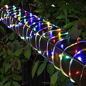 olcso Elemmel működő-led kötél lámpák led zsinór lámpák kültéri vízálló ip65 karácsonyi tündérlámpák 30m-300led 22m-200led 12m-100led 7m-50 led 8 üzemmód elemes fényerőszabályzó/időzítő távirányítóval bulihoz