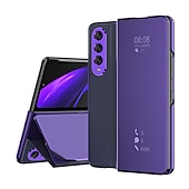 preiswerte Samsung-Handyhülle-Handy Hülle Handyhüllen Für Samsung Galaxy Z-Falte 6 Z Fold 5 Z Fold 4 Z Fold 3 Klappetui Shutzrahmen Magnetisch Ganzkörperschutz Einfarbig PC Metall