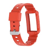 abordables Correas de reloj Fitbit-Correa de Smartwatch Compatible con Fitbit Charge 4 / Charge 3 / Charge 3 SE Charge 5 Silicona Reloj inteligente Correa Impermeable Ajustable Transpirable Correa Deportiva Reemplazo Pulsera