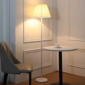 cheap Table&amp;Floor Lamp-LED Floor Lamp Simple Fabric Bedsides Tall Lamp Living Room Floor Lamps Light Study Room Bedroom Floor Lamps