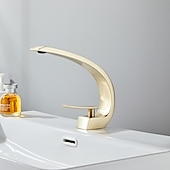 cheap Classical-Bathroom Sink Faucet - Classic Oil-rubbed Bronze / Nickel Brushed / Electroplated Centerset Single Handle One HoleBath Taps