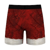 cheap Christmas Pajamas-Christmas Gift Boxer Briefs Underwear Men&#039;s Christmas Carnival Masquerade Christmas Eve Christmas Adults Party Christmas