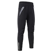 cheap Men's Shorts, Tights &amp; Pants-Arsuxeo Men's Solid Color Cycling Pants Bike Pants Bike Pants / Trousers Bottoms Form Fit Winter Mountain Bike MTB Road Bike Cycling Sports Thermal Warm Reflective Strips Wicking Stretchy Black