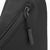 levne Pánské tašky-Pánská vodotěsná crossbody taška – náprsní taška proti krádeži s nabíjecím portem USB pro cestování a outdoorové aktivity