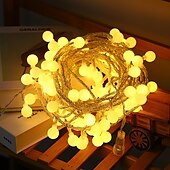 billiga Batteristrängljus-mini globe string lights batteridriven med fjärrkontroll inomhus sovrum 50/100 led färgglada blinkande ljus med fjärrstyrda led string lights för sovrumsfest uteplats jul vardagsrum kontor
