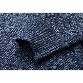 Недорогие кардиган мужской свитер-Муж. Вязаная ткань Платье-свитер Кардиган Свитер на молнии Свитер Куртка Вязать Молния Карман Воротник-стойка Стиль На каждый день Одежда Осень Зима Черный Винный S M L