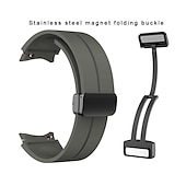 cheap Samsung Watch Bands-Watch Band for Samsung Galaxy Watch 7/6/5/4  40/44mm, Watch 5 Pro 45mm, Watch 6 Classic 43/47mm, Watch 4 Classic 42/46mm Silicone Replacement  Strap Magnetic Clasp Waterproof Adjustable Sport Band