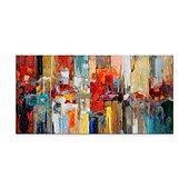 お買い得  抽象画-手作りの油絵キャンバス壁アート装飾現代抽象家の装飾のためのロールフレームレス未延伸絵画