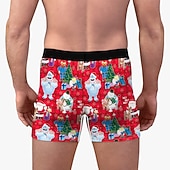 baratos Pijama de Natal-presente de Natal Boxer Curto Roupa Íntima Homens Natal Carnaval Baile de Máscaras Noite de Natal Natal Adulto Festa Natal