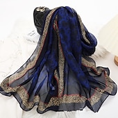 cheap Scarves-Women&#039;s Scarves Daily Holiday Flowers Bohemia Vintage Retro Warm Casual / Daily 1 PC