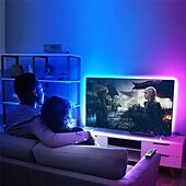 tanie Zdalnie sterowane-Taśmy led rgb 5050 20m 65.6ft ultra długie zmieniające kolor paski świetlne led zestaw z 44 klawiszami ir pilot zdalnego światła led do sypialni kuchnia dekoracja wnętrz