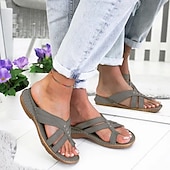 abordables Sandales Décontractées-sandales marron pour femmes avec bretelles croisées et détails de coutures pour l&#039;été et les tenues décontractées
