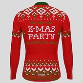 billiga Tröjor för män-herrcykeltröja långärmad cykeltröja med 3 bakfickor ful jul rolig jul mountainbike mtb landsvägscykel cykling andas snabbtorkande fukttransporterande reflexremsor svart