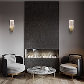 baratos Candeeiros de Parede de interior-luzes de parede led bolhas de cristal luzes de parede internas sala de estar quarto lâmpada de parede de metal