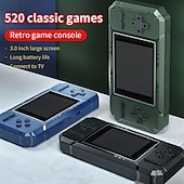 cheap Electronic Entertainment-Handheld Retro Game Console,Retro Portable Mini Handheld Game Console 8-Bit 3.0 Inch Color LCD Game Player Built-in 520 Games
