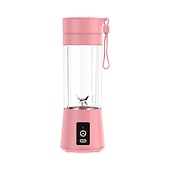 levne Kuchyňské spotřebiče-přenosný mixér osobní mixér s USB dobíjecím mini mixérem na ovocné šťávy mixér osobní velikosti na smoothie a koktejly mini odšťavňovač cestovní šálek 380 ml ovocné šťávy