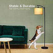 preiswerte Tisch- und Stehlampe-stehlampe multifunktional wohnzimmer optional intelligente wifi rgbcw birne und verstellbarer hebel 60-71 zoll hoch graue leinenlampe schlafzimmer sonnenschutz vertikale lampe