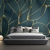 voordelige Behang-cool wallpapers 3d abstracte muurschildering behang muurschildering muurstickers bladeren abstracte schets foto geschikt voor hotel woonkamer slaapkamer art deco