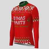 billiga Tröjor för män-herrcykeltröja långärmad cykeltröja med 3 bakfickor ful jul rolig jul mountainbike mtb landsvägscykel cykling andas snabbtorkande fukttransporterande reflexremsor svart