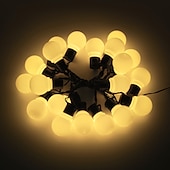 billiga Solsträngsljus-globe solar string light led g50 glödlampa ip65 vattentät utomhus krans trädgårdslampa lämplig för hem inomhus trädgård semesterbelysning