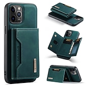 Недорогие Чехлы для iPhone-Чехол для телефона для iPhone 16e Apple iPhone 16 iPhone 15 Pro Max Plus iPhone 14 13 12 11 Pro Max Mini X XR XS Max 8 7 Plus чехол-кошелек с подставкой магнитный слот для карты однородный PU кожа