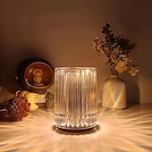 cheap Table Lamps-Crystal Table Lamp Rechargeable RGB With Remote Control 16 Color Changing For Bar Table Lamp Restaurant Decorative Night Lamp Home Lighting