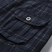 ieftine Clasic-Bărbați Pantaloni Scurți Cargo Pantaloni Scurți Σορτς πεζοπορίας Drept Buzunar Plisat Confort Respirabil Scurt Sport exterior Zilnic Ieșire Stilat Stil Clasic Negru Albastru piscină