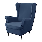 economico COPERTURA PRODURA E COPERCHIO SENZA ARGINE-copripoltrona elasticizzata con schienale alto copripoltrona bordeaux con fodera per cuscino di seduta copripoltrona con schienale alto in velluto spandex per sedia ikea strandmon
