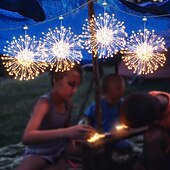 economico Striscie luci USB-luci di stringa di fuochi d&#039;artificio 480 led luci di natale per esterni impermeabile telecomando alimentato tramite usb vacanze in giardino matrimonio festa di natale decorazione della casa