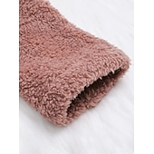 billige Onesies for damer-Dame Store størrelser Fleeceskjorter Helfarge Sport Teddy Genser Langermet Hettegenser Vanlige topper Gate Avslappet Knapper Lomme foran Vinrød gurkemeie Svart Rosa Navyblå Høst vinter