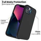 Χαμηλού Κόστους iPhone Θήκες-Θήκη τηλεφώνου για iPhone 16 iPhone 15 Pro Max Plus iPhone 14 13 12 11 Pro Max Mini X XR XS Max 8 7 Plus Θήκη Λιπαντικού Σιλικόνης Ανθεκτική σε Κραδασμούς Μονοχρωματική Σιλικόνη