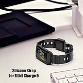 abordables Correas de reloj Fitbit-Correa de Smartwatch Compatible con Fitbit Charge 4 / Charge 3 / Charge 3 SE Charge 5 Silicona Reloj inteligente Correa Impermeable Ajustable Transpirable Correa Deportiva Reemplazo Pulsera