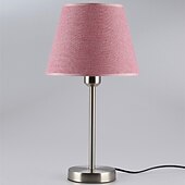 cheap Table&amp;Floor Lamp-LED Bedside lamps Simple Nordic Style For Living Room Study Room Office Metal Pink