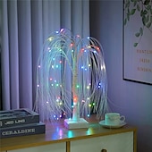 お買い得  装飾ライト-led 柳クリスマス ツリー ナイト ライト 192leds タッチ コントロール 8 モード妖精の夜ランプ寝室の結婚式パーティー家の装飾