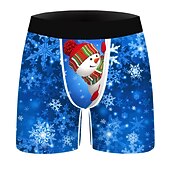 baratos Pijama de Natal-presente de Natal Boxer Curto Roupa Íntima Homens Natal Carnaval Baile de Máscaras Noite de Natal Natal Adulto Festa Natal