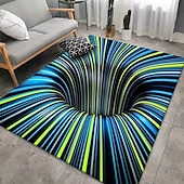 cheap 3D Digital Print Rugs-Modern Abstract 3D Vortex Area Rug Thickened Imitation Cashmere Living Room Simple Bedroom Full Bedside Blanket Sofa Home Coffee Table Non-slip Mat