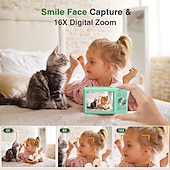 cheap Digital Camera-Digital Camera 1080P 44MP Vlogging Camera with LCD Screen 16X Zoom Compact Portable Mini Rechargeable Camera Gifts for Students Teens Adults Girls Boys