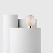 cheap Table&amp;Floor Lamp-The Bloom Table lamps Mini Glass Black White Desk Lamp