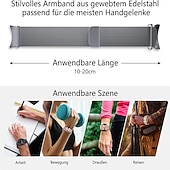 ieftine Curele de ceas Samsung-Uita-Band pentru Samsung Watch 7/6/5/4 40/44mm, Galaxy Watch 5 Pro 45mm, Galaxy Watch 4/6 Classic 42/46/43/47mm, Watch 3, Active 2, Gear S2 Oțel inoxidabil Înlocuire Curea 20mm Curea Milaneza Brăţară