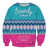 levne Mikiny a kapucí-Vánoce Ježíšek Mikina Pullover Vtipná vánoční mikina Anime 3D tisk 3D Grafika Pro Pro páry Pánské Dámské Dospělé Vánoce Karneval Plesová maškaráda 3D tisk