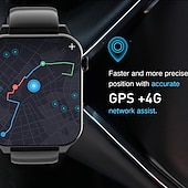 cheap Smartwatch-696 TK01 Smart Watch 1.99 inch 4G LTE Cellular Smartwatch Phone Bluetooth 4G Pedometer Call Reminder Sleep Tracker Compatible with Android iOS Men GPS Hands-Free Calls with Camera IP 67 31mm Watch