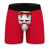 baratos Pijama de Natal-presente de Natal Boxer Curto Roupa Íntima Homens Natal Carnaval Baile de Máscaras Noite de Natal Natal Adulto Festa Natal