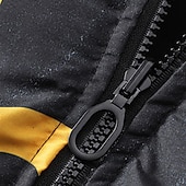 baratos Blusões e Parkas para Homem-Homens Casaco puffer Casaco com capuz Acolchoado Zíper Bolsos Imprimir Esportes Padrão Exterior Casual / Diário Inverno Letra Preto Amarelo Vermelho cáqui Casaco puffer