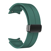 cheap Samsung Watch Bands-Watch Band for Samsung Galaxy Watch 7/6/5/4  40/44mm, Watch 5 Pro 45mm, Watch 6 Classic 43/47mm, Watch 4 Classic 42/46mm Silicone Replacement  Strap Magnetic Clasp Waterproof Adjustable Sport Band