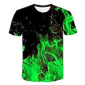 billiga Pojkens 3D Vision &amp; Geometri-Pojkar 3D 3D Print T-shirt Kortärmad 3D-tryck Sommar Vår Aktiv Sport Mode Barn 3-12 år Utomhus Dagligen Normal