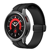 cheap Samsung Watch Bands-Watch Band for Samsung Galaxy Watch 7/6/5/4  40/44mm, Watch 5 Pro 45mm, Watch 6 Classic 43/47mm, Watch 4 Classic 42/46mm Silicone Replacement  Strap Magnetic Clasp Waterproof Adjustable Sport Band