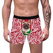 cheap Christmas Pajamas-Christmas Gift Boxer Briefs Underwear Men&#039;s Christmas Carnival Masquerade Christmas Eve Christmas Adults Party Christmas
