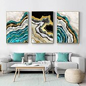 preiswerte Abstrakte Drucke-1 Panel abstrakte Drucke/Poster Luxus rosa blau gold Wandkunst modernes Bild Wohnkultur Wandbehang Geschenk gerollte Leinwand ungerahmt, ungedehnt